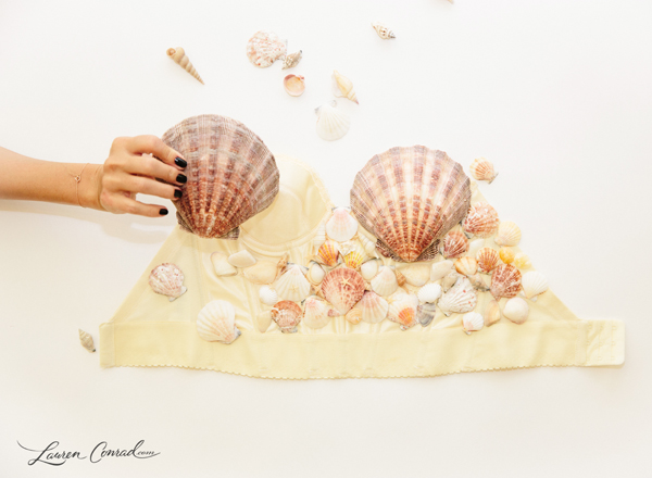 DIY Mermaid Shell Bra Top - Halloween