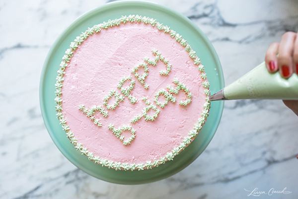 Edible Obsession: The Easiest Cake Lettering Tutorial Ever