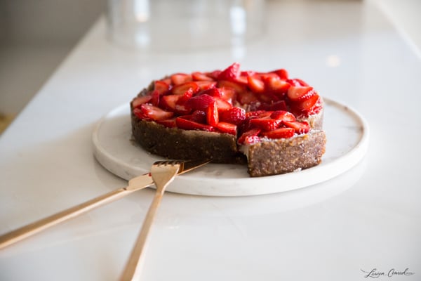 Recipe Box: Raw Vegan Strawberry Coconut Cheesecake