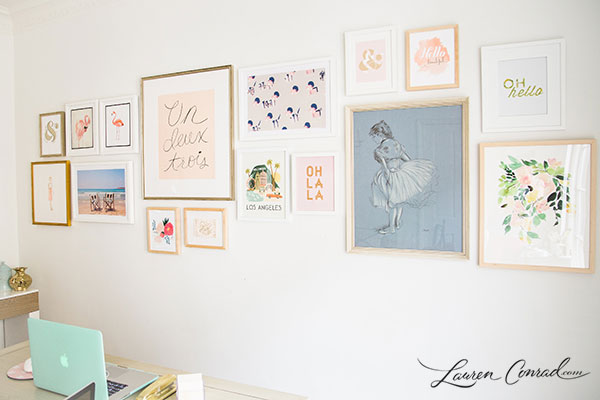 Gallery Wall by LaurenConrad.com 