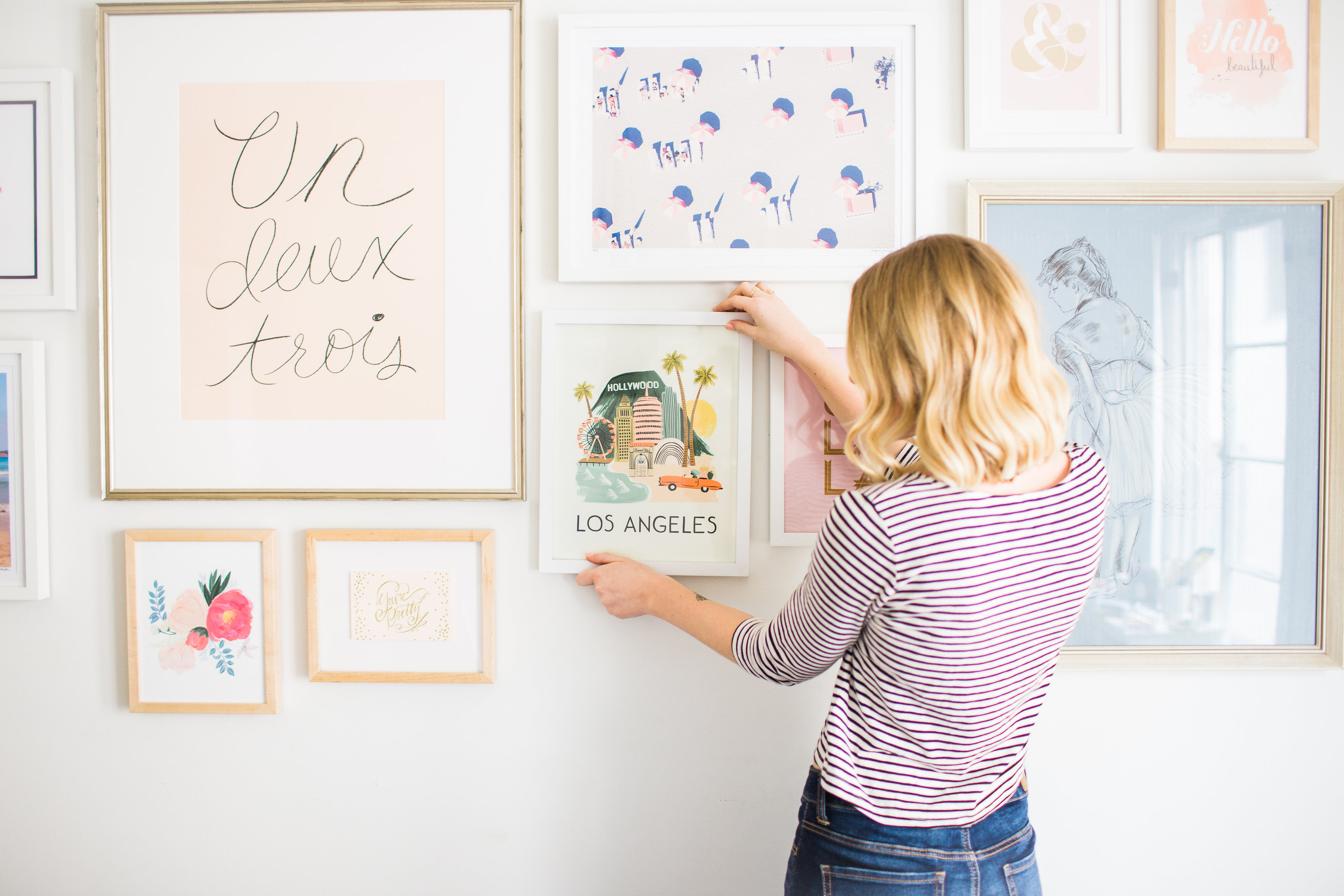 Home Makeover: How to Build a Gallery Wall - Lauren Conrad