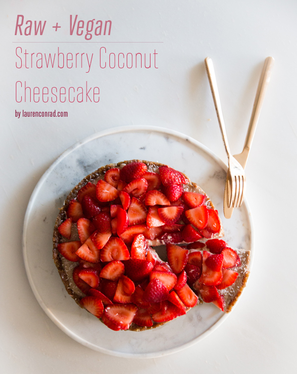 Recipe Box: Raw Vegan Strawberry Coconut Cheesecake