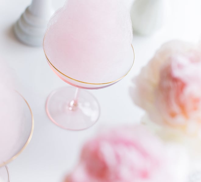 Lovely Libations: Cotton Candy Champagne Cocktail