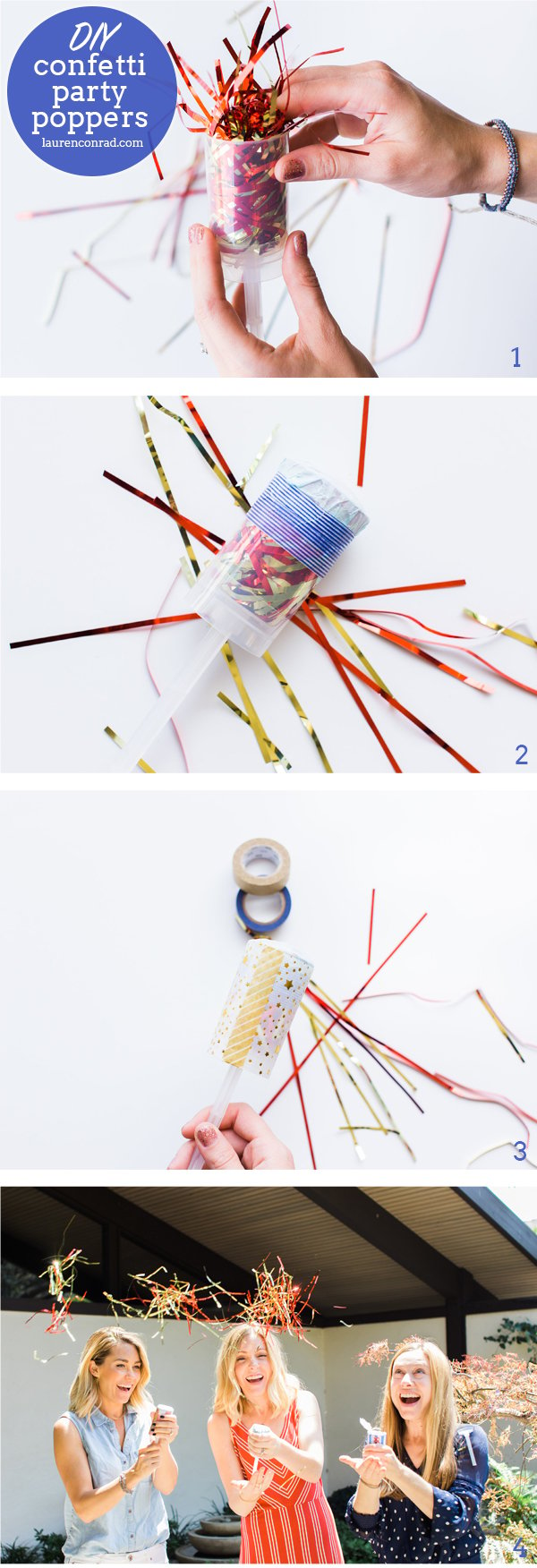 How to create your own confetti party poppers!