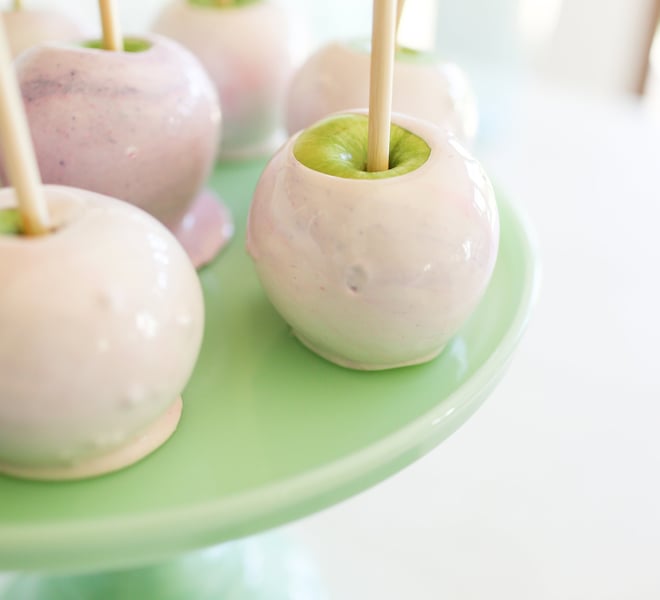 Edible Obsession: Marbled Candy Apples