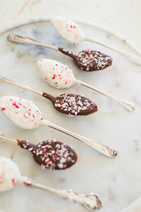 Infuse your coffee with these chocolate and peppermint stirring spoons.