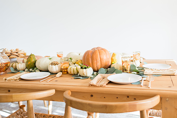 LaurenConrad.com's Thanksgiving tablescape.