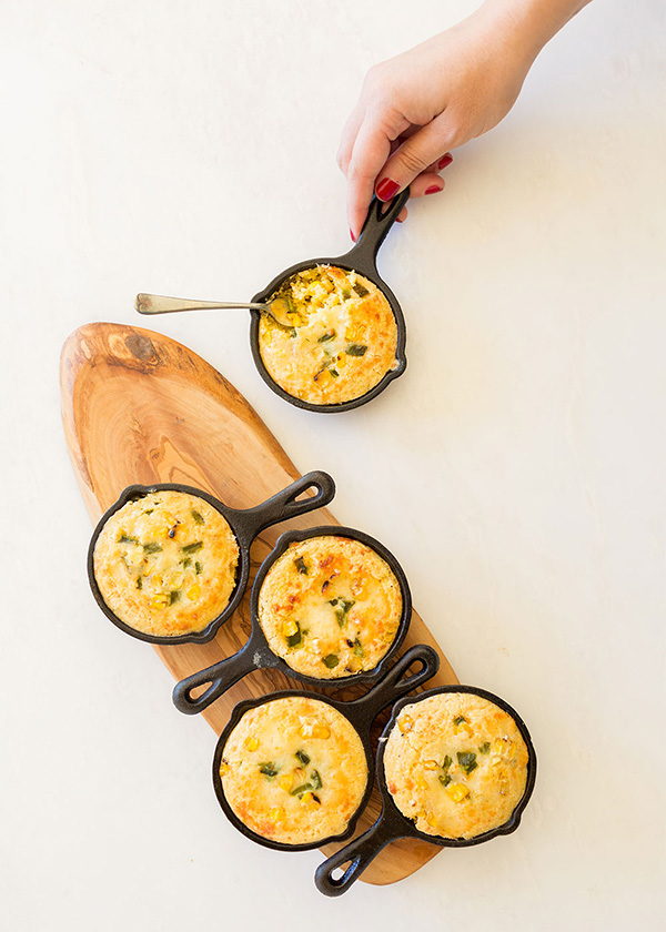 Grilled Corn and Cotilla Spoon Bread