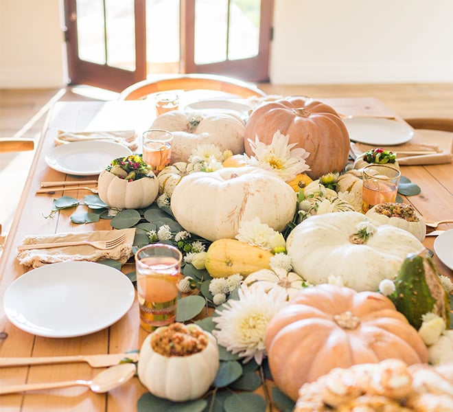 Inspired Idea: A Fall Tablescape and Pumpkin Serving Bowls