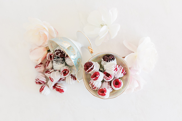 White Chocolate Dipped Raspberries.