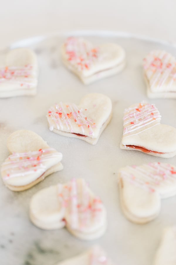 Heart-Shaped Jam Cookies by LaurenConrad.com