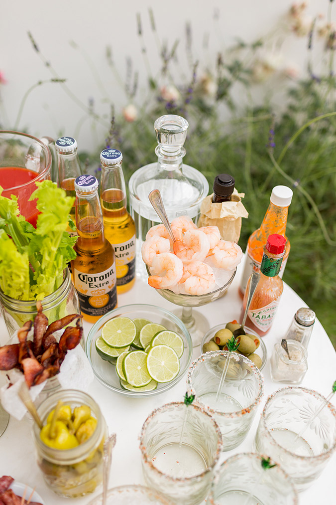 Build your own Bloody Mary bar using these tips from Lauren Conrad