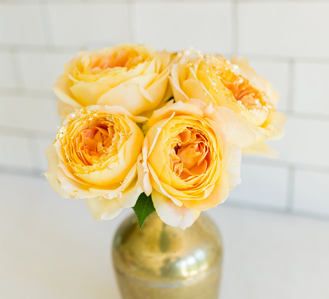 Inspired Idea: DIY Gilded Roses