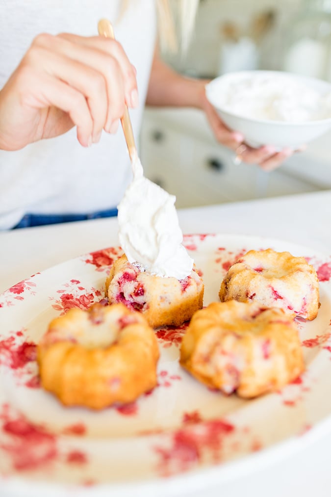Recipe for these mini strawberry shortcakes on the blog