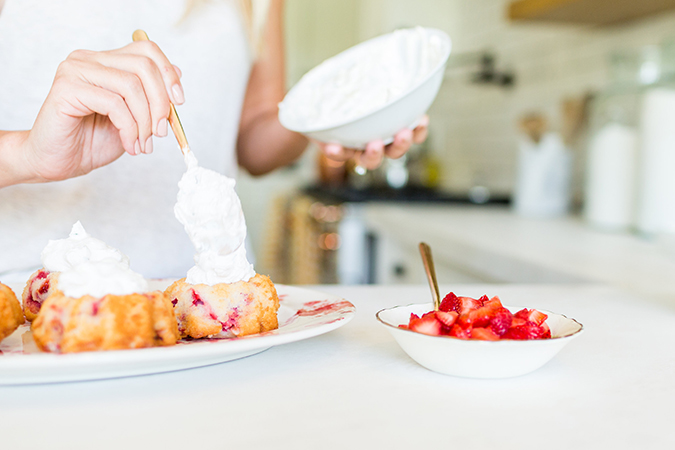 Get the recipe for these mini strawberry shortcakes to make this upcoming holiday