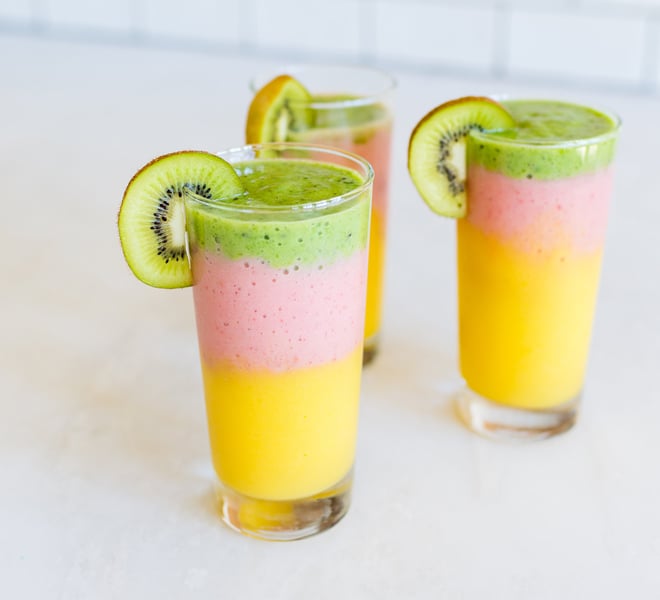 Summer Sips: Pastel Layer Smoothies