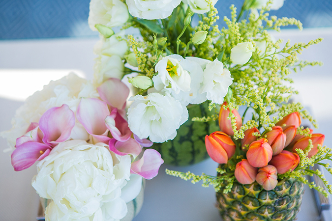 How to make your own flowery fruit vases for your next party