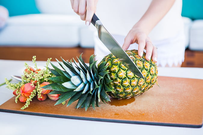 How to make fruit vases - step by step on LaurenConrad.com