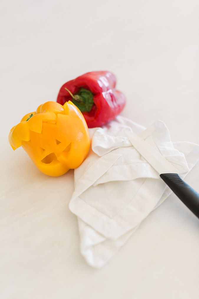 The cutest stuffed bell peppers