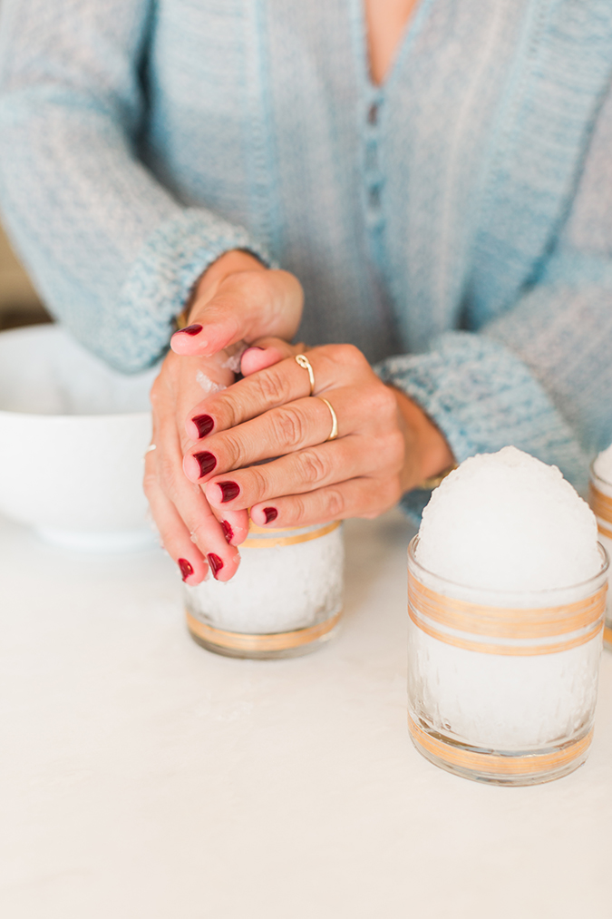 apple cider snow cones