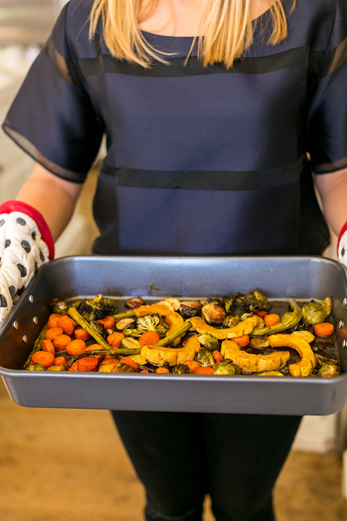 Honey glazed roasted veggies for Thanksgiving