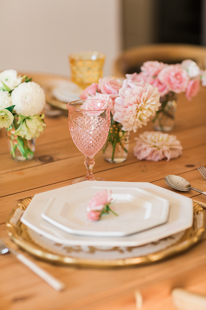 Ombre tablescape for fall by Kate Martindale