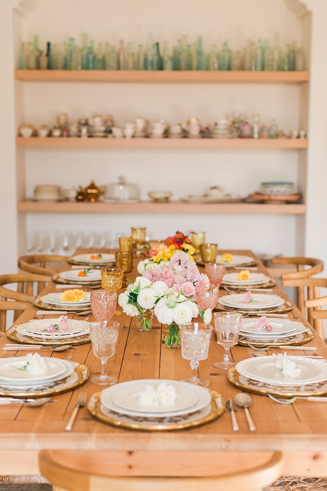 An ombre tablescape for autumn
