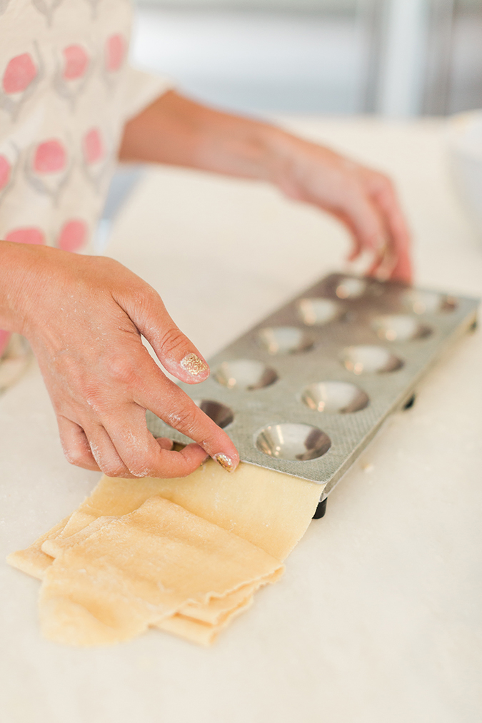 Homemade ravioli dough