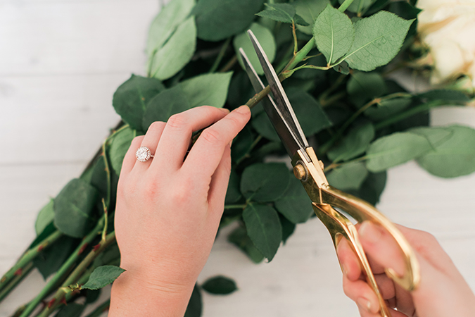 The prettiest engagement rings and their manicures to match