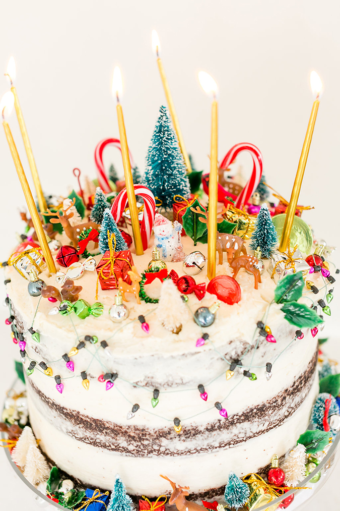 Lauren Conrad's holiday explosion cake