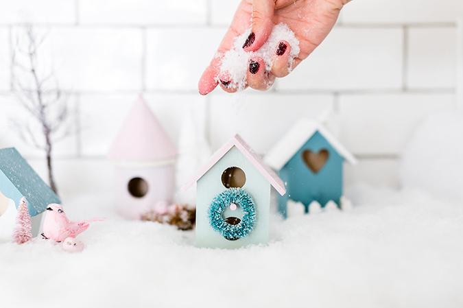 see how to make your own Christmas village