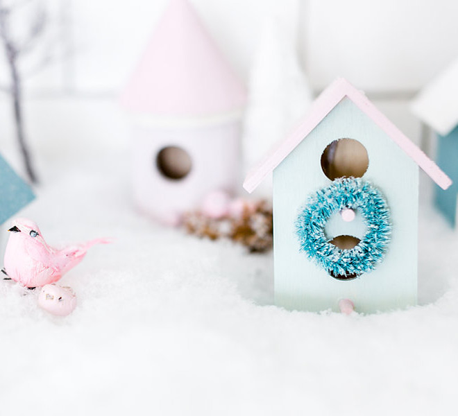 Deck the Halls: DIY Pastel Winter Village