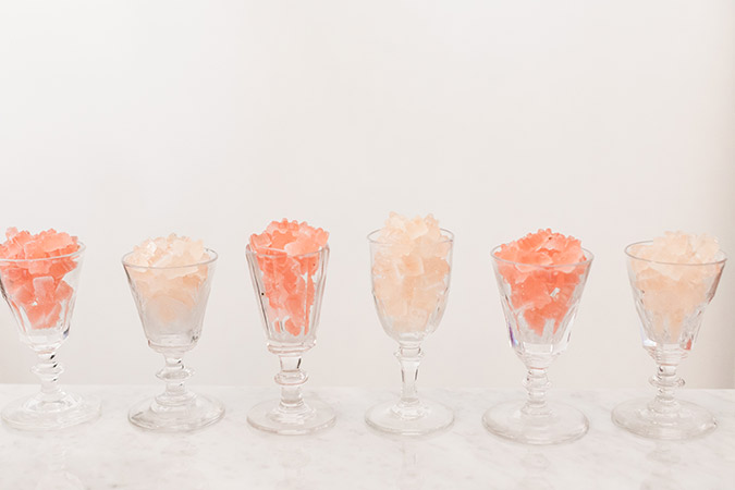 Homemade boozy gummy bears 