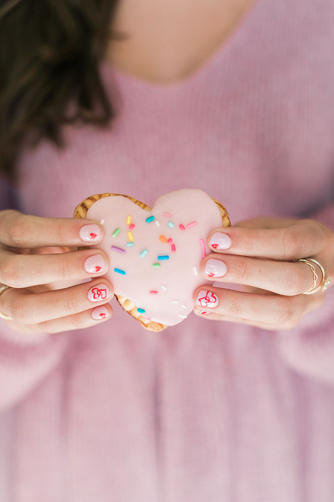 Homemade sweetheart pop tarts