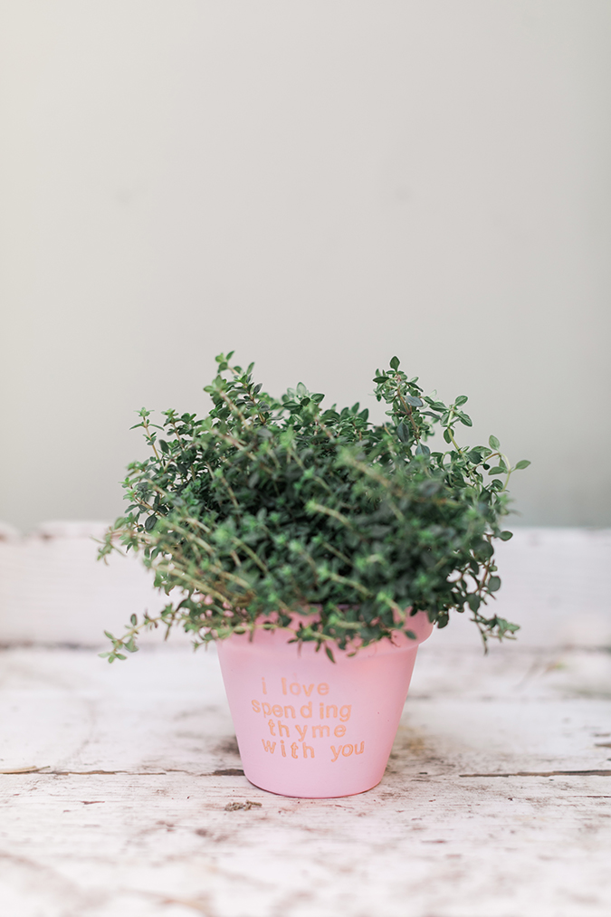 "I love spending thyme with you"