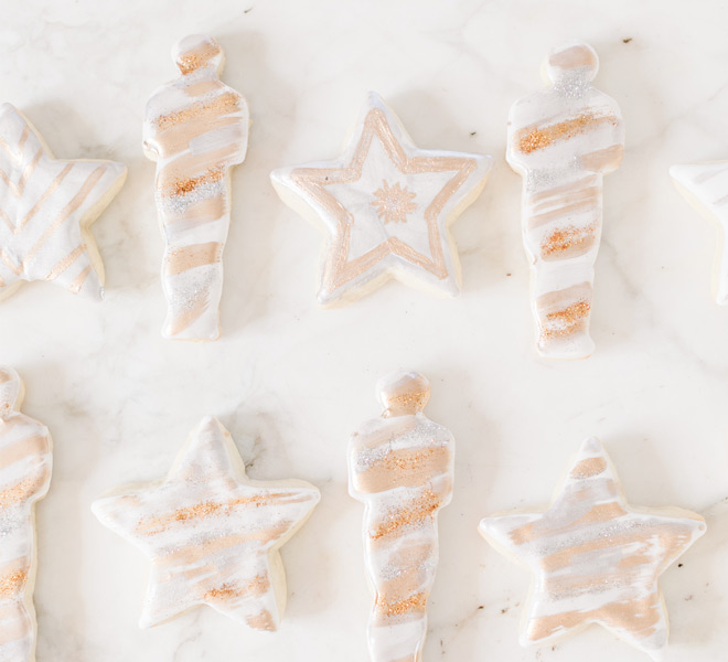 Edible Obsession: Awards Season Metallic Sugar Cookies