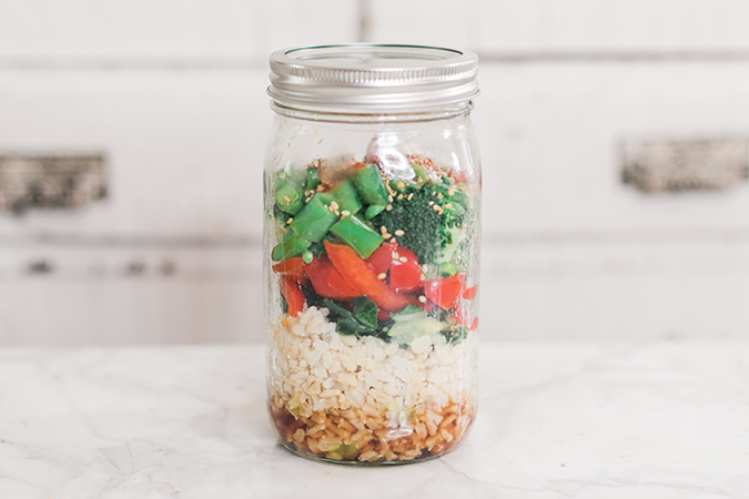 Stirfry veggie brown rice bowl