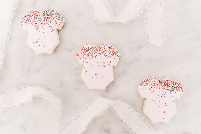 Sweetest baby shower sugar cookies