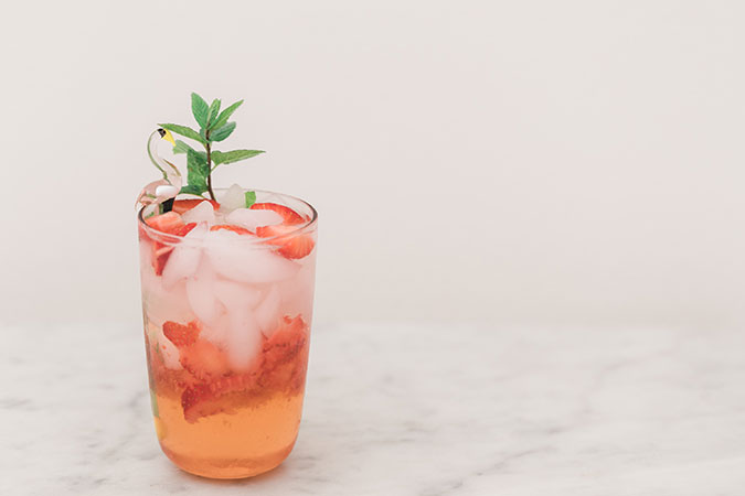 Strawberry Faux-sé mocktail