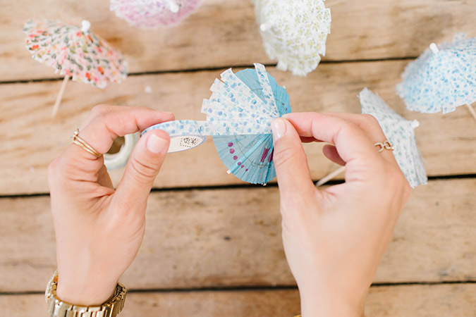 DIY washi tape umbrella tutorial