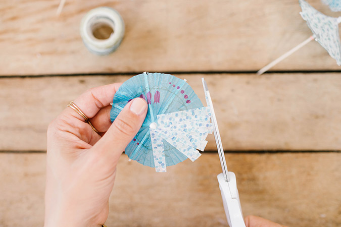 DIY washi tape umbrella tutorial