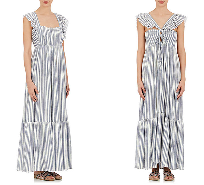 Ulla johnson discount striped maxi dress