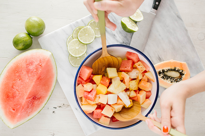 how to make the yummiest fruit salad with a kick