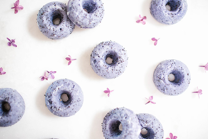 Lavender Poppyseed Donuts via LaurenConrad.com