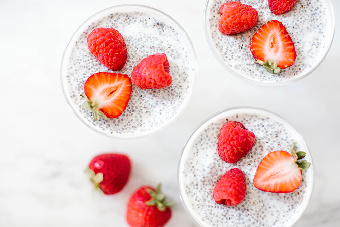 breakfast chia seed pudding via LaurenConrad.com