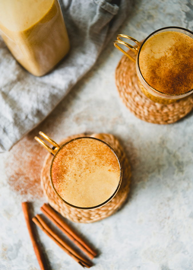 pumpkin spice almond milk on LaurenConrad.com