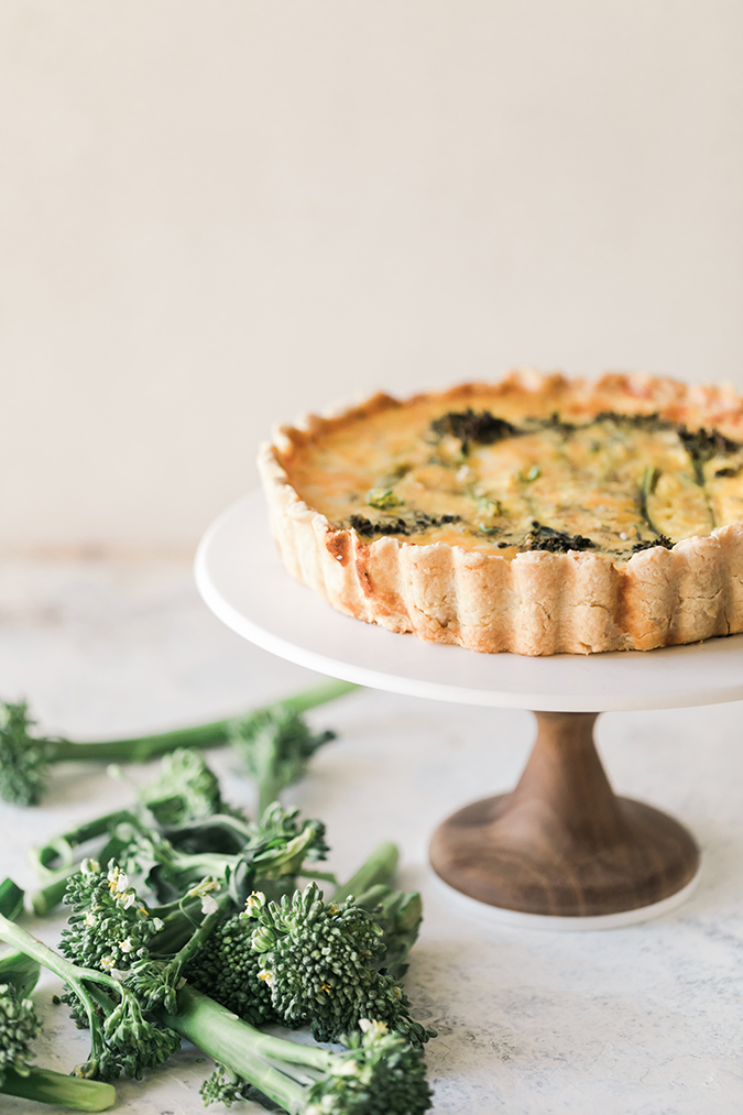 broccolini quiche via LaurenConrad.com