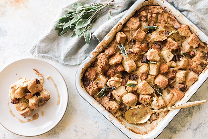 butternut squash bread pudding via LaurenConrad.com