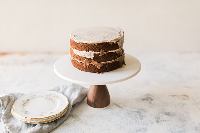 pumpkin spice caramel cake via LaurenConrad.com