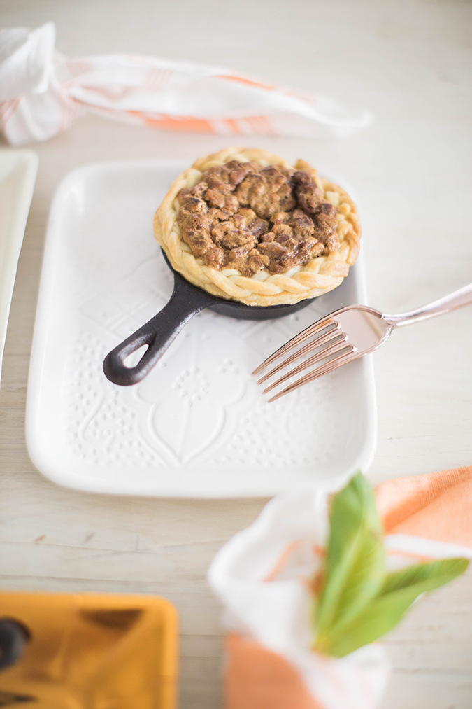 Mini Cast Iron Skillet Fruit Pies - Blessed Beyond Crazy